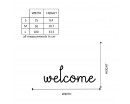 Welcome Quote Wall Stickers Home Lettering Quote Wall Decal
